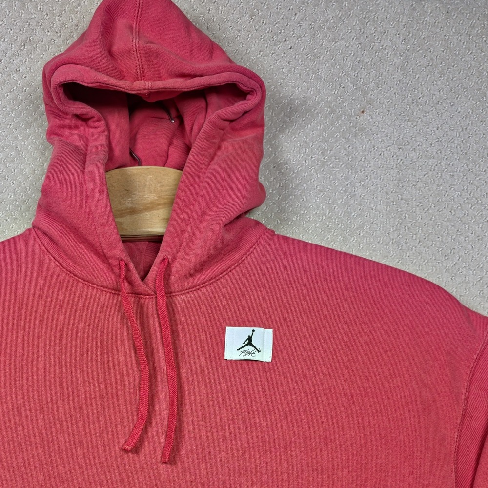 Nike Air Jordan Flight Hoodie Womens Large‎ Oversized Washed Lobster DQ4603-605